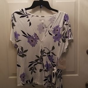 NWT 14th & Union Floral Top